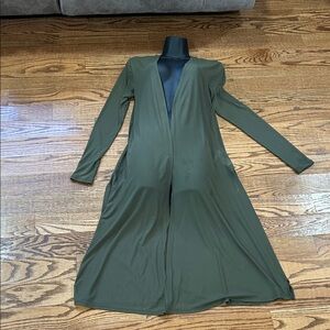 Forever 21 Olive Long Sleeve Dress